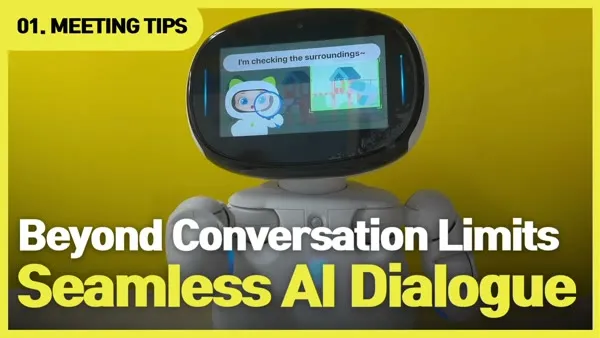 Vídeo de conversación con IA sobre consejos para reuniones